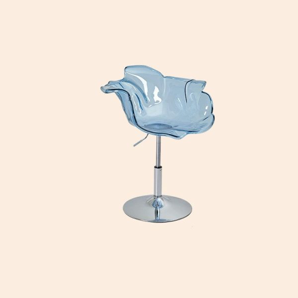 Contemporary Creative Petal Shape Acrylic Liftable Dining Chair Backrest Armrest For Dining Room - Image 16