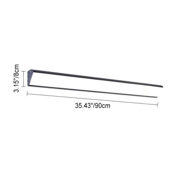 Modern Outdoor Long Bar Aluminum Acrylic Waterproof LED Wall Sconce Lamp - Image 10