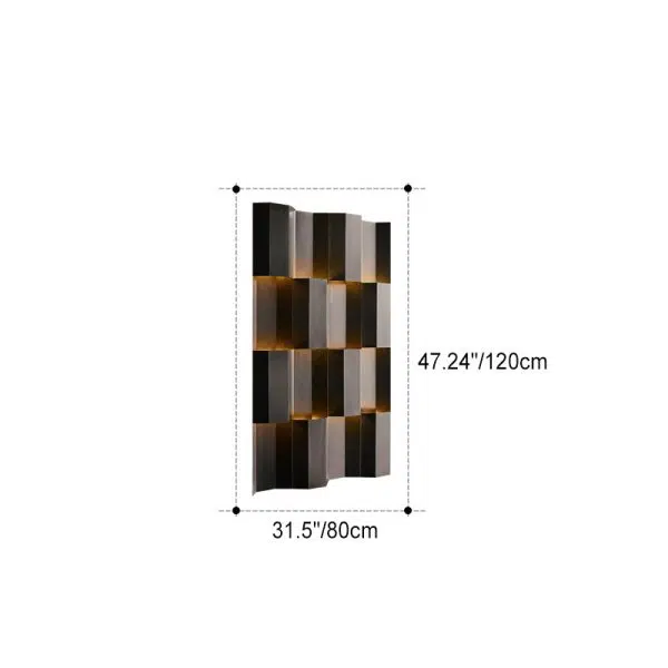 Contemporary Retro Waterproof Aluminum Rectangular LED Wall Sconce Lamp For Outdoor Patio - Image 6