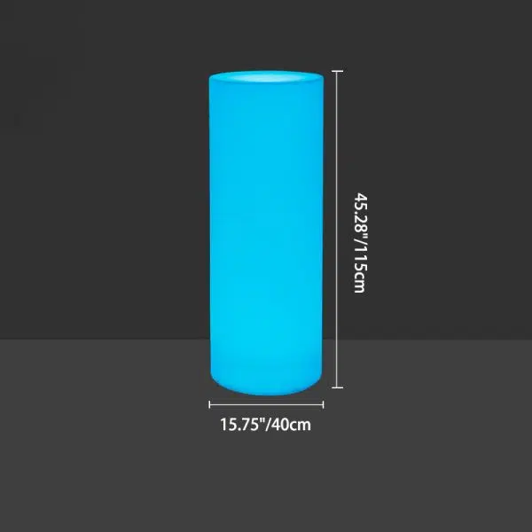 Modern Minimalist Solar Waterproof Cylinder PE LED Outdoor Ground Plug Light For Garden - Image 7