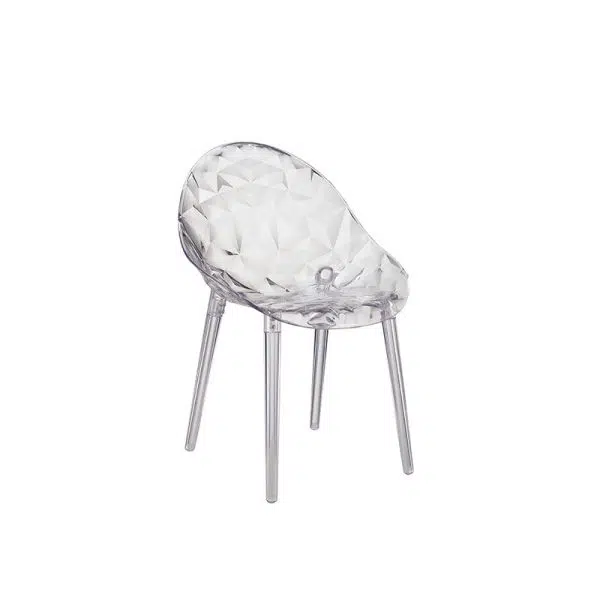 Contemporary Nordic Round Diamond Shape PC Dining Chair Backrest For Dining Room - Image 16