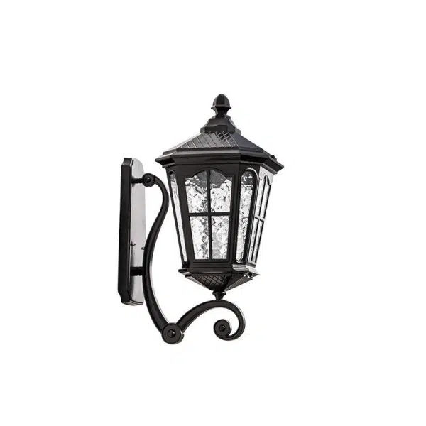 European Outdoor Lantern Aluminum Glass Waterproof 1-Light Wall Sconce Lamp - Image 5
