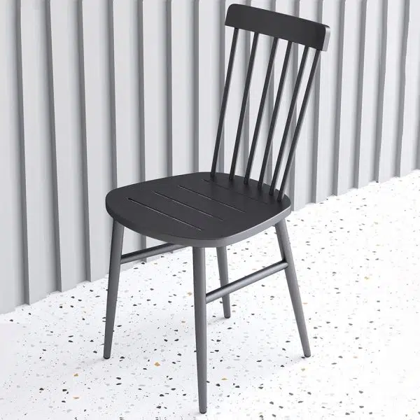 Contemporary Scandinavian Square Steel Chair Backrest Armrest For Living Room - Image 8