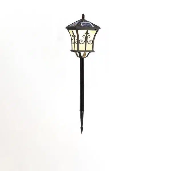 Traditional Chinese Solar Waterproof Aluminum Iron Glass Column LED Landscape Lighting Outdoor Light For Garden - Image 22
