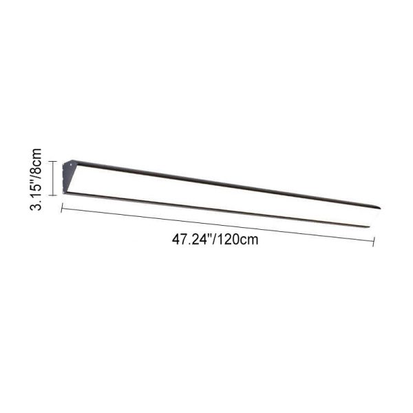 Modern Outdoor Long Bar Aluminum Acrylic Waterproof LED Wall Sconce Lamp - Image 9