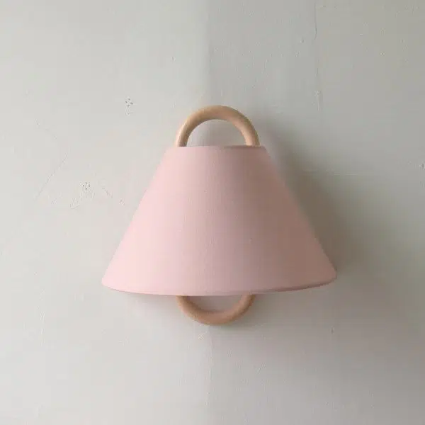 Modern Original Solid Wood Pleated Semi-Circle 1-Light Wall Sconce Lamp - Image 14