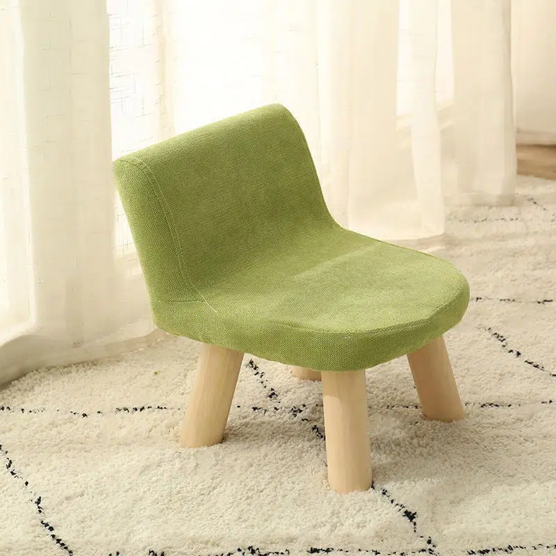 SKU-05-20-1.jpg Contemporary Creative Square Cotton Linen Solid Wood Chair Backrest Armless For Living Room - Image 11