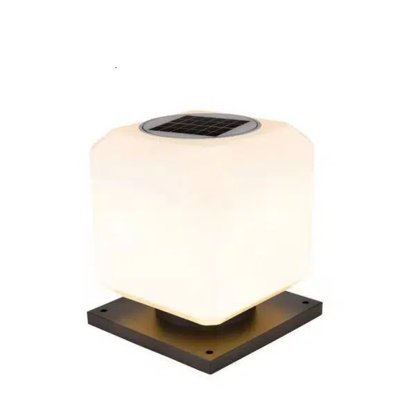 Modern Simple Solar Square Post Head Light LED Outdoor Waterproof Garden Landscape Light - Image 7