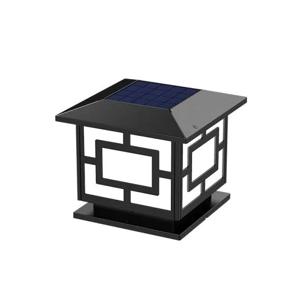 Traditional Chinese Solar Waterproof ABS Acrylic Square Lantern LED Landscape Lighting Outdoor Light For Outdoor Patio - Image 19