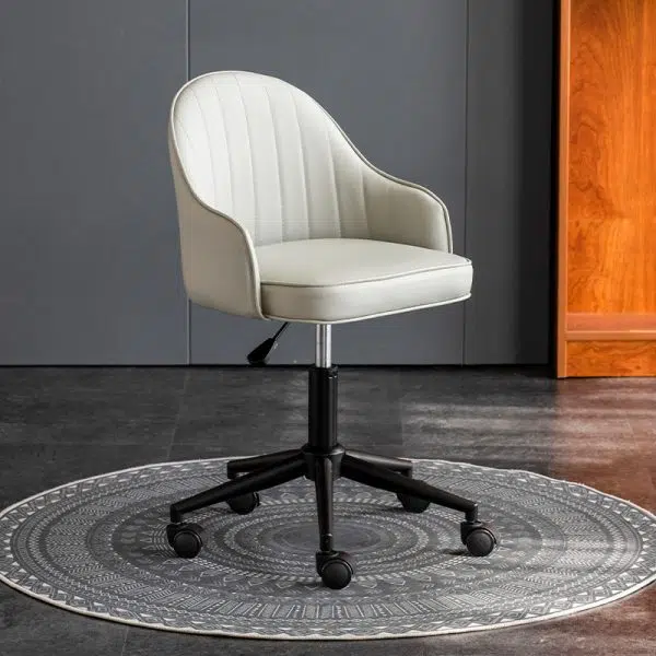 Modern Simplicity Leather Sponge Stainless Steel SGS Desk Chair Backrest Movable For Home Office - Image 11