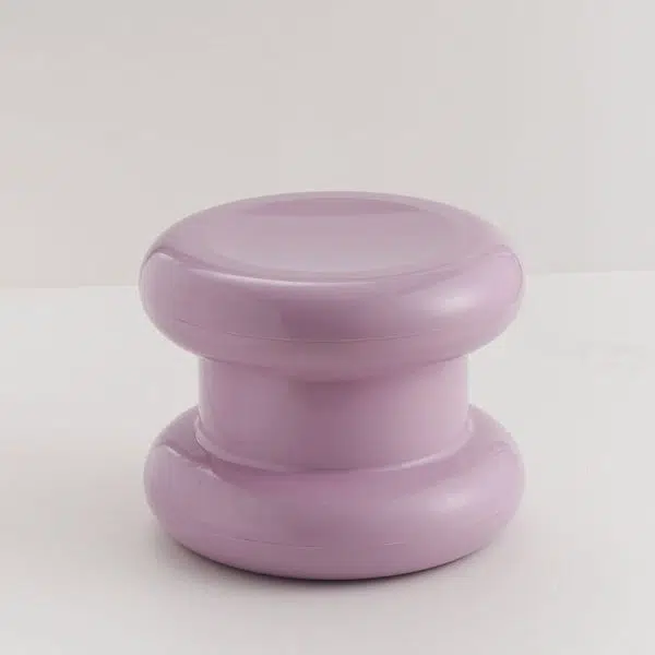 Contemporary Creative Round Plastic Chair Backless Armless For Living Room - Image 7