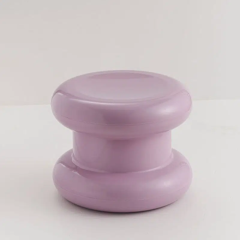 SKU-05-8af276d4-7335-48ea-9470-bf8a5169a181.jpg Contemporary Creative Round Plastic Chair Backless Armless For Living Room - Image 7