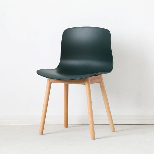 Contemporary Nordic Curved Square PP Wood Dining Chair Backrest For Dining Room - Image 16