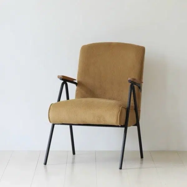 Contemporary Scandinavian Square Cushion Cotton Linen High Resilience Sponge Carbon Steel Accent Chair Backrest Armrest For Living Room - Image 11