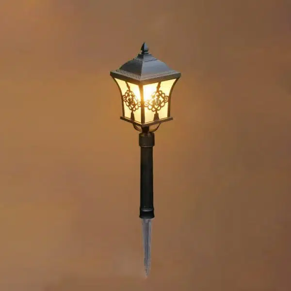 Traditional Chinese Solar Waterproof Aluminum Iron Glass Column LED Landscape Lighting Outdoor Light For Garden - Image 15