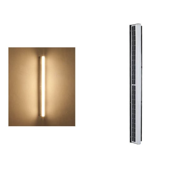 Modern Long Acrylic Solar LED Waterproof Outdoor Garden Wall Light - Image 23