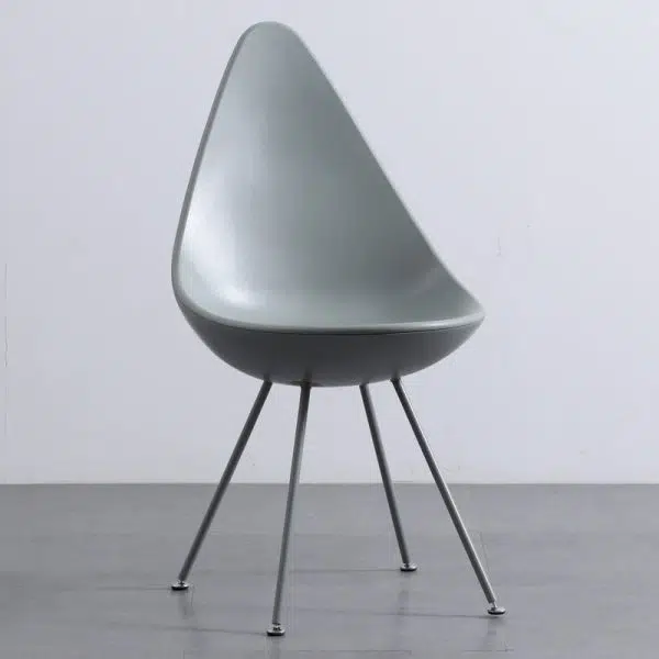 Contemporary Creative Water Drop Shape Plastic Dining Chair Backrest For Dining Room - Image 10