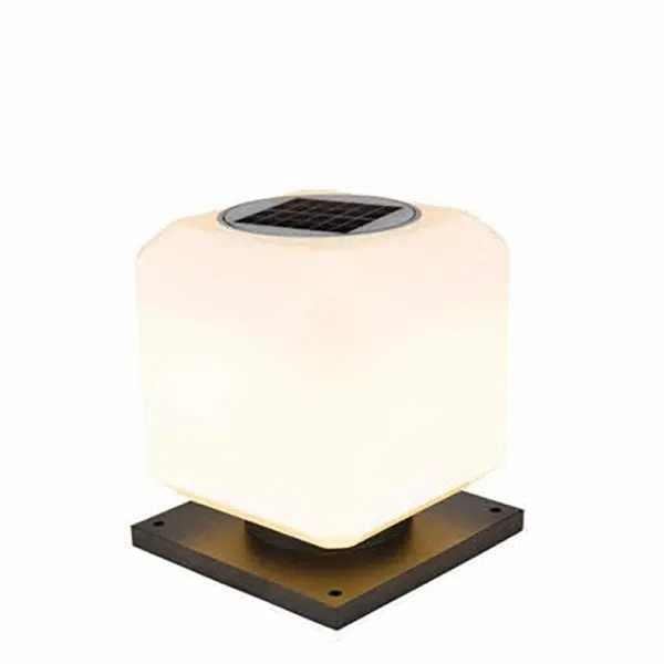 Modern Simple Solar Square Post Head Light LED Outdoor Waterproof Garden Landscape Light - Image 8