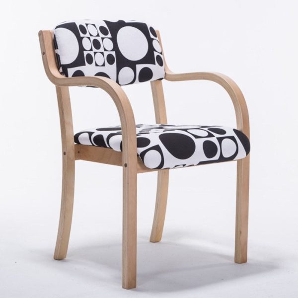 Contemporary Nordic Wood Cotton Linen Fabric Leather Velvet Sponge Square Dining Chair Backrest Armrest For Dining Room - Image 17