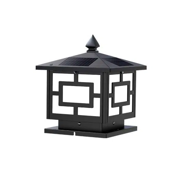 Traditional Chinese Solar Waterproof ABS Acrylic Square Lantern LED Landscape Lighting Outdoor Light For Outdoor Patio - Image 20