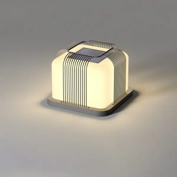 Modern Simplicity Solar Waterproof Stainless Steel PE Square Cubic LED Landscape Lighting Outdoor Light For Garden - Image 16