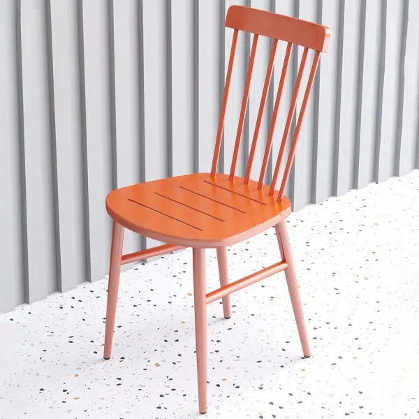 Contemporary Scandinavian Square Steel Chair Backrest Armrest For Living Room - Image 10