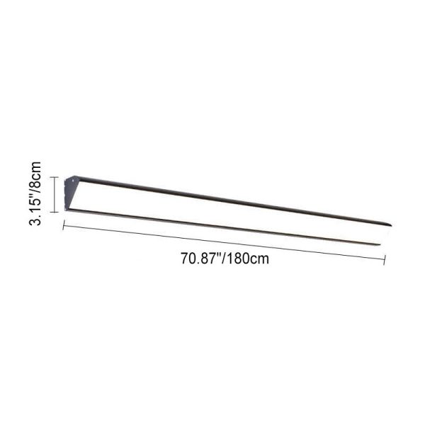 Modern Outdoor Long Bar Aluminum Acrylic Waterproof LED Wall Sconce Lamp - Image 12