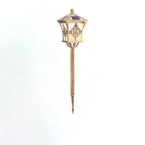 Traditional Chinese Solar Waterproof Aluminum Iron Glass Column LED Landscape Lighting Outdoor Light For Garden - Image 21