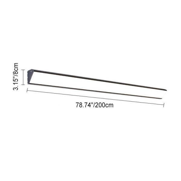 Modern Outdoor Long Bar Aluminum Acrylic Waterproof LED Wall Sconce Lamp - Image 13