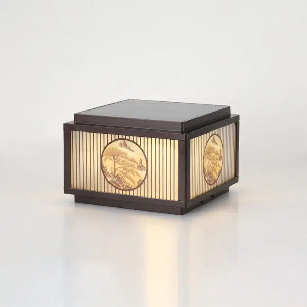 Modern Minimalist Solar Waterproof Square Aluminum Glass LED Post Head Light For Garden - Image 19