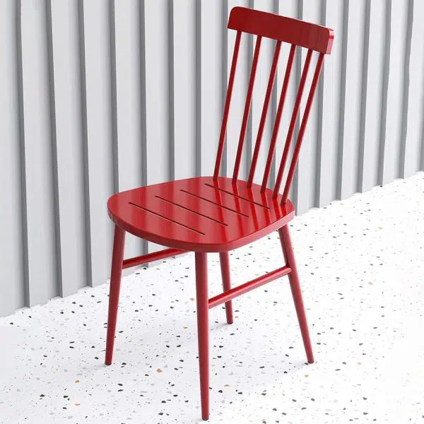 Contemporary Scandinavian Square Steel Chair Backrest Armrest For Living Room - Image 11