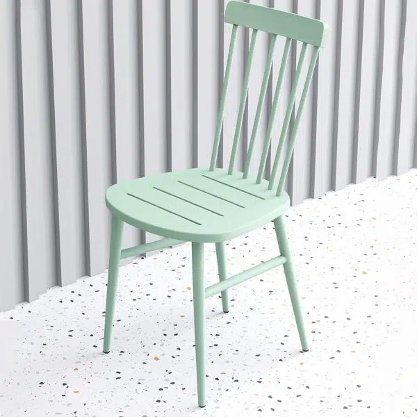 Contemporary Scandinavian Square Steel Chair Backrest Armrest For Living Room - Image 12