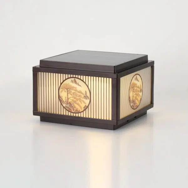 Modern Minimalist Solar Waterproof Square Aluminum Glass LED Post Head Light For Garden - Image 20