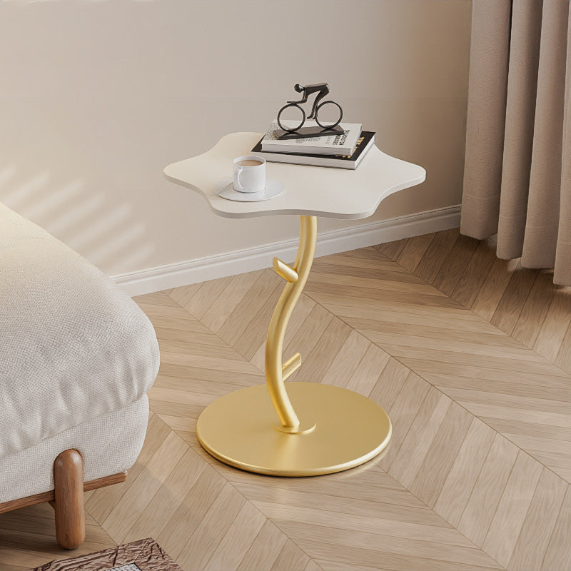 SKU-10-9ea26b15-2d04-4cc7-9016-28bc81f02f5b.jpg Contemporary Creative Clouds Rock Slab Tempered Glass End Table 1-Tier For Bedroom - Image 7