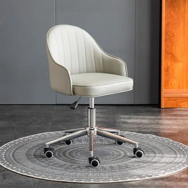 Modern Simplicity Leather Sponge Stainless Steel SGS Desk Chair Backrest Movable For Home Office - Image 20