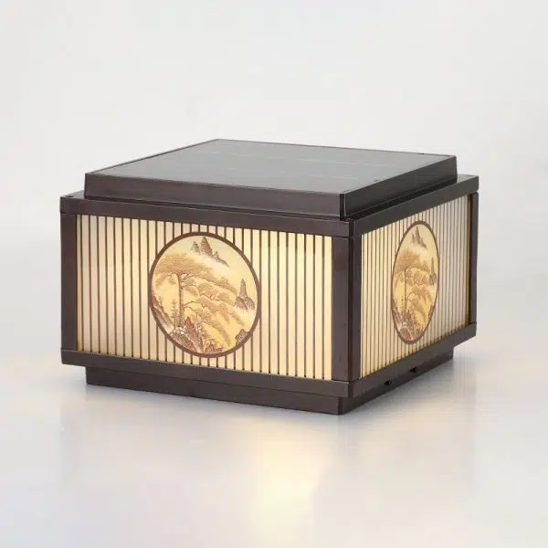 Modern Minimalist Solar Waterproof Square Aluminum Glass LED Post Head Light For Garden - Image 21