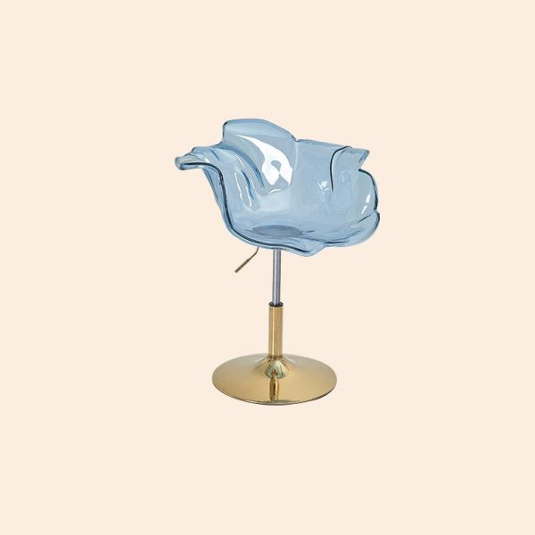 Contemporary Creative Petal Shape Acrylic Liftable Dining Chair Backrest Armrest For Dining Room - Image 24