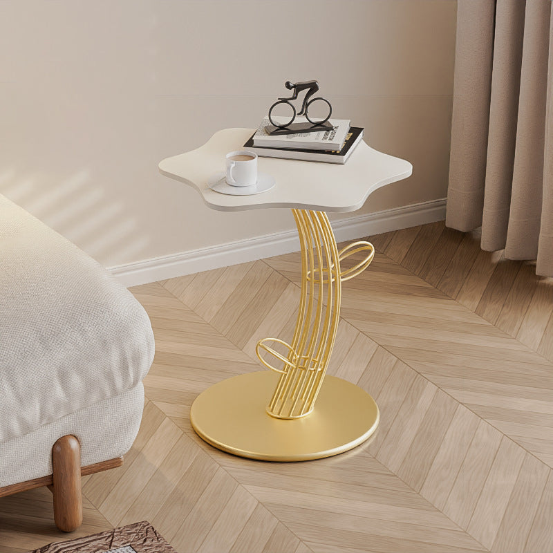 SKU-12-5810aeeb-d7a8-4183-a3d6-6554cd4e30ad.jpg Contemporary Creative Clouds Rock Slab Tempered Glass End Table 1-Tier For Bedroom - Image 12