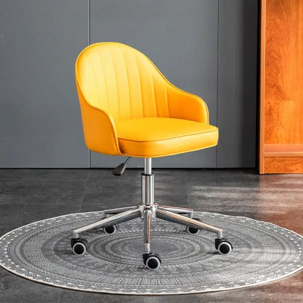 Modern Simplicity Leather Sponge Stainless Steel SGS Desk Chair Backrest Movable For Home Office - Image 21