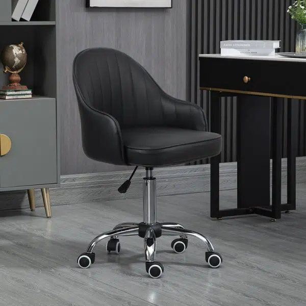 Modern Simplicity Leather Sponge Stainless Steel SGS Desk Chair Backrest Movable For Home Office - Image 22
