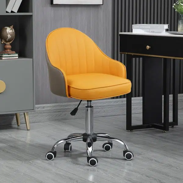 Modern Simplicity Leather Sponge Stainless Steel SGS Desk Chair Backrest Movable For Home Office - Image 23