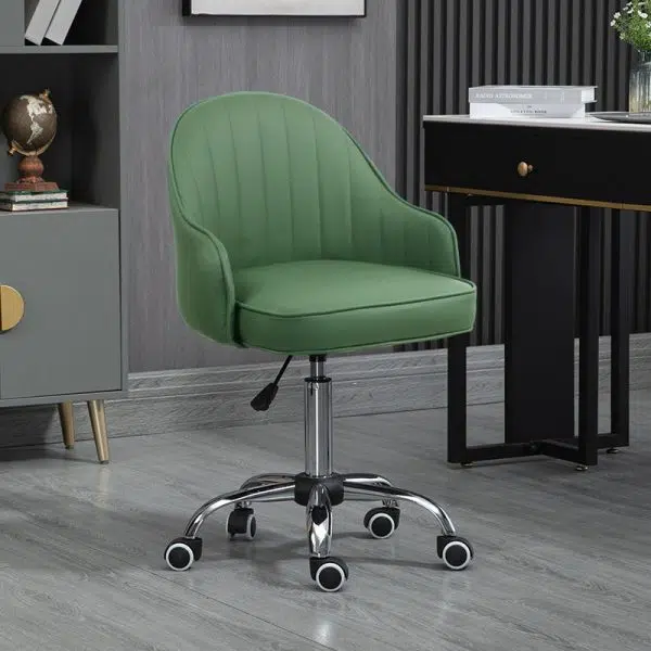 Modern Simplicity Leather Sponge Stainless Steel SGS Desk Chair Backrest Movable For Home Office - Image 24