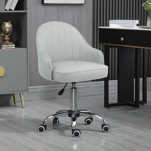 Modern Simplicity Leather Sponge Stainless Steel SGS Desk Chair Backrest Movable For Home Office - Image 26