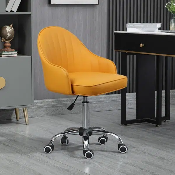 Modern Simplicity Leather Sponge Stainless Steel SGS Desk Chair Backrest Movable For Home Office - Image 27