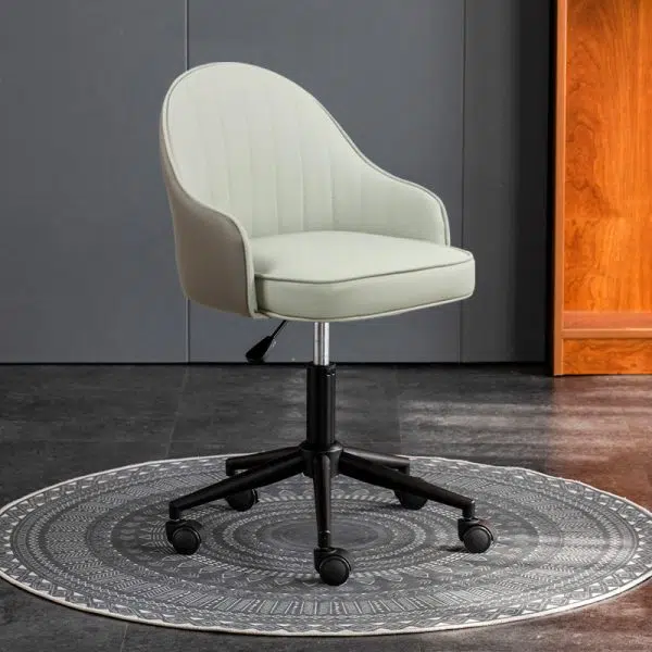 Modern Simplicity Leather Sponge Stainless Steel SGS Desk Chair Backrest Movable For Home Office - Image 2