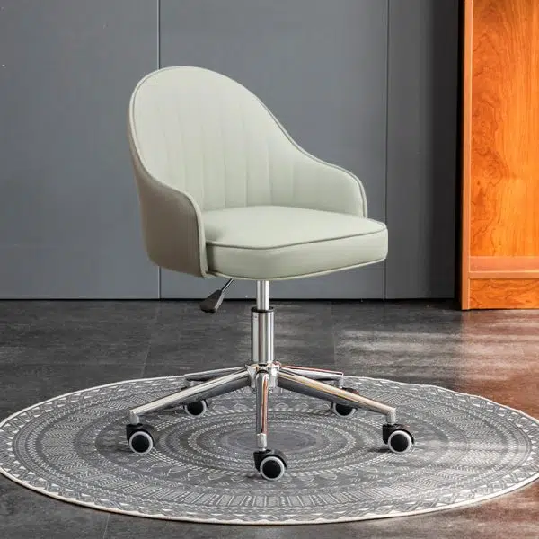 Modern Simplicity Leather Sponge Stainless Steel SGS Desk Chair Backrest Movable For Home Office - Image 4