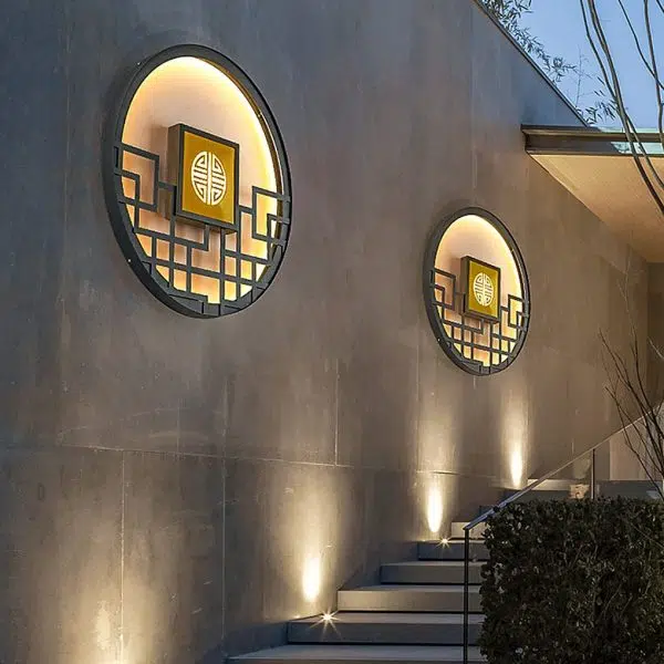 Asian Style Outdoor LED Landscape Decorative Lighting Wall Lamp for Villa Courtyard - Image 5
