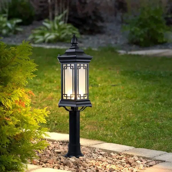 Traditional Asian-Inspired LED Pathway Lights Rhombus Shape for Villa Gardens - Image 3