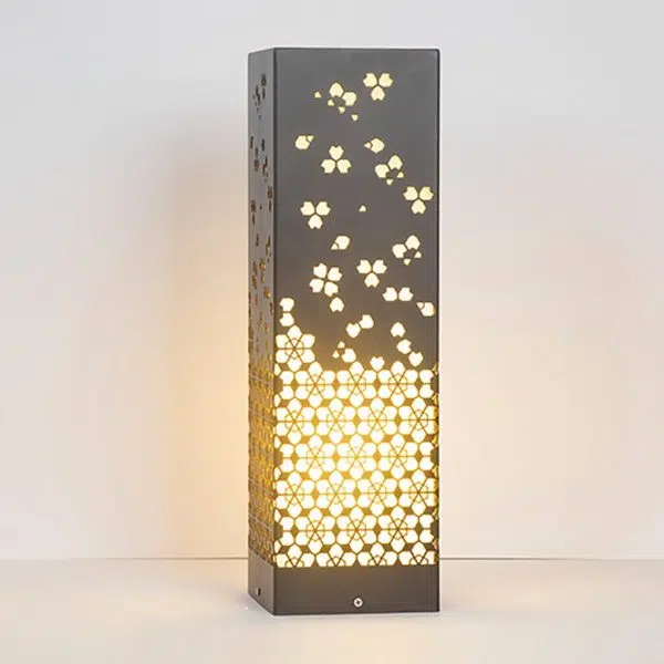 Classic Hollow Carved Asian Style Garden Landscape Lighting Decorative Lamp - Image 6