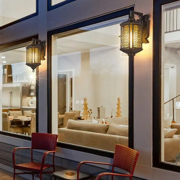 Classical Hollow Pattern Outdoor Waterproof Wall Lamp for Villa Courtyard Corridor - Image 3